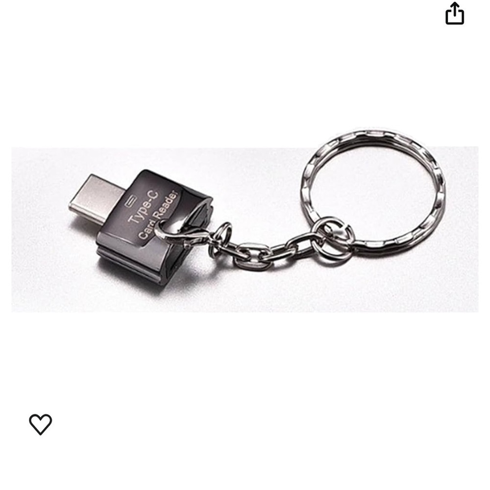 Mini USB-C SD Card Reader with Key Chain - BRAND NEW